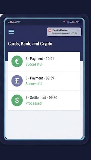 Händlerportal auf dem Smartphone: Liste der eingegangenen Zahlungen
